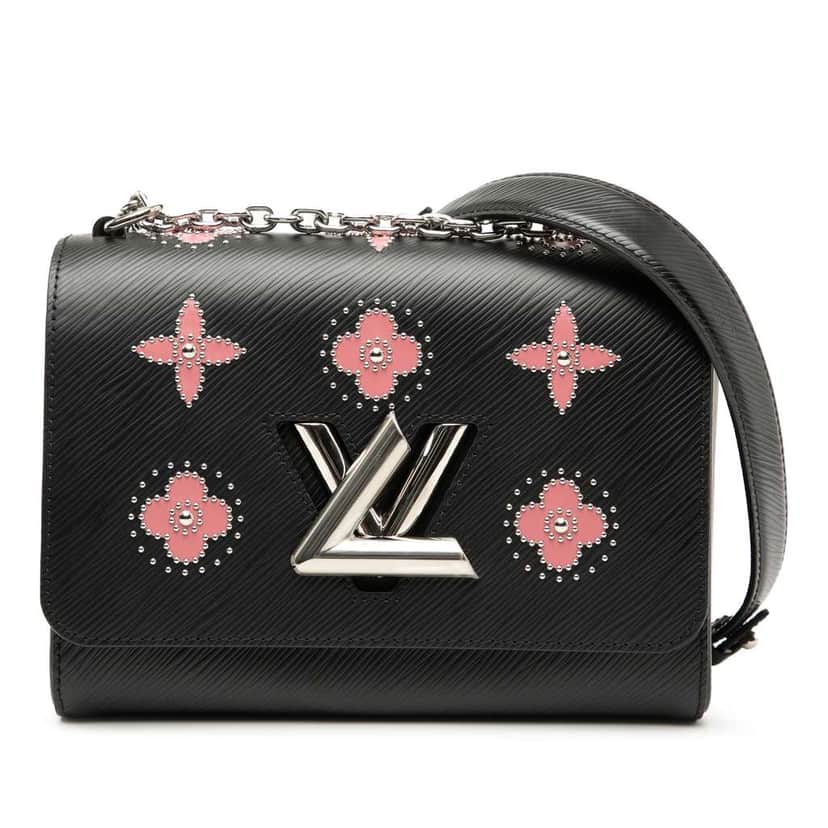 Louis Vuitton Epi Flower Embellished Twist MM Black Leather Good condition - Front View