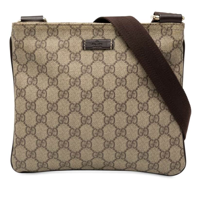 Gucci GG Supreme Crossbody Brown Canvas Good condition - Front View