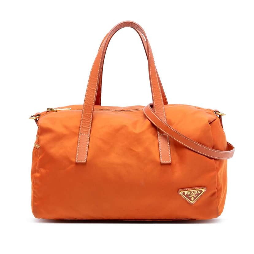 Prada Tessuto Boston Bag Orange Good condition - Front View