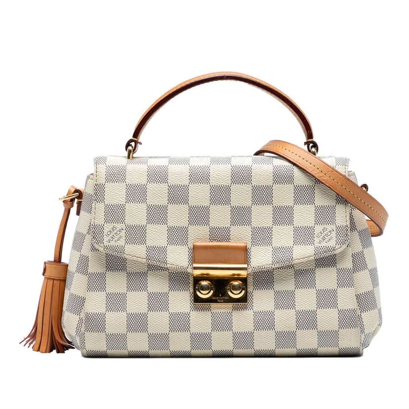 Louis Vuitton Damier Azur Croisette White Good condition - Front View