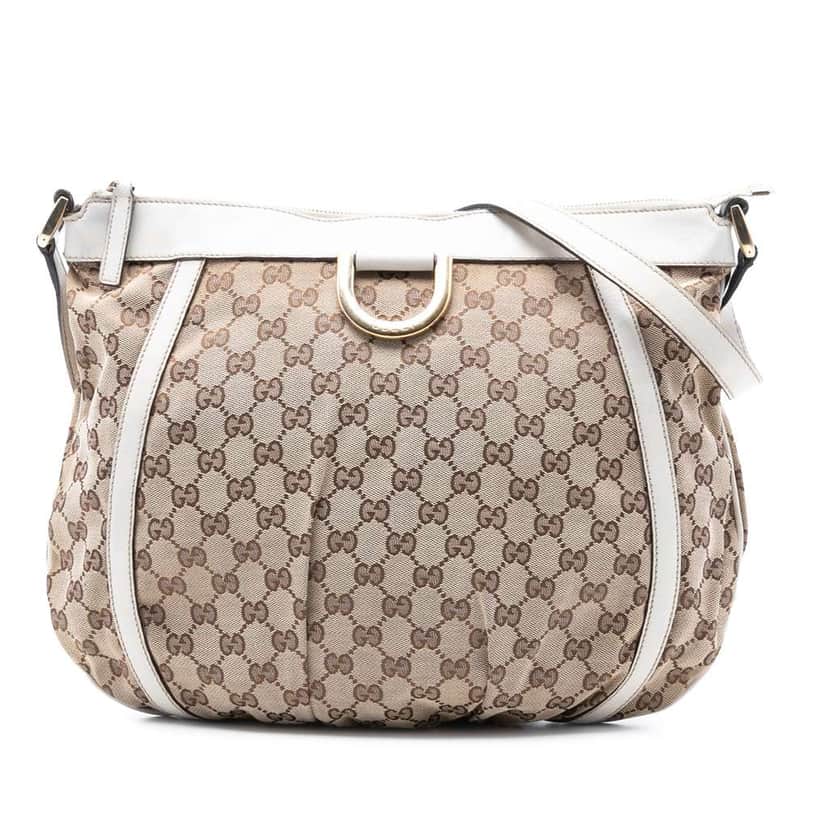 Gucci GG Canvas Abbey D Ring Crossbody Brown Canvas Very good condition - Front View