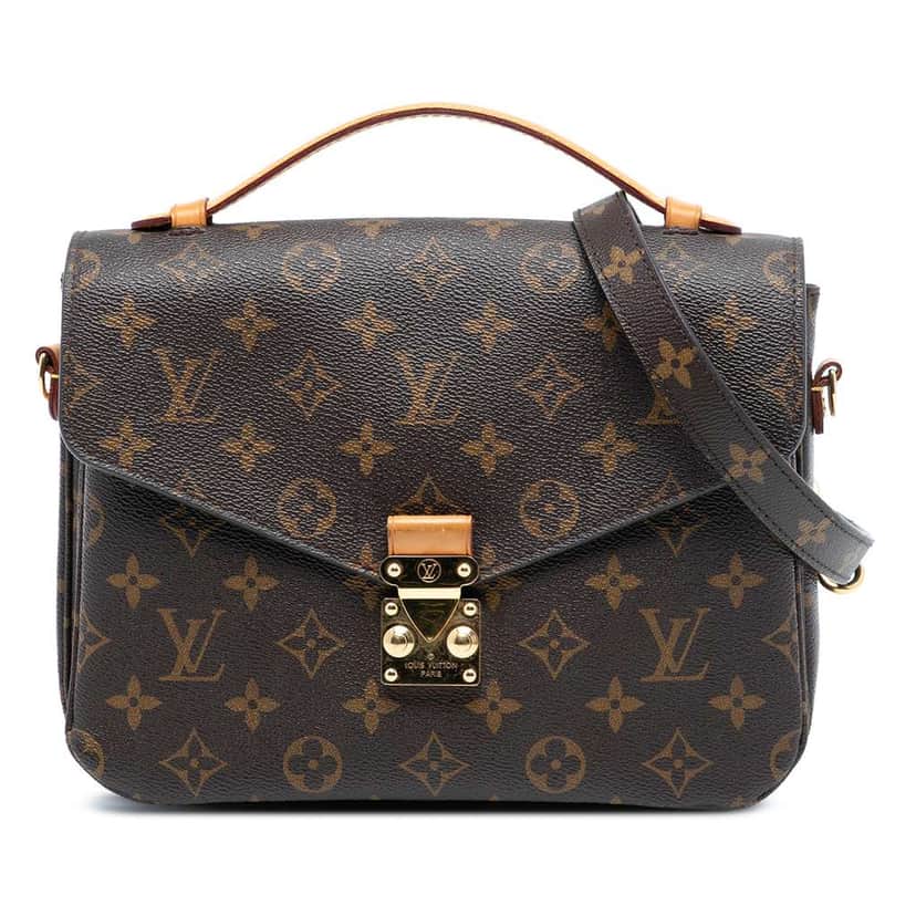 Louis Vuitton Monogram Pochette Metis Brown Good condition - Front View