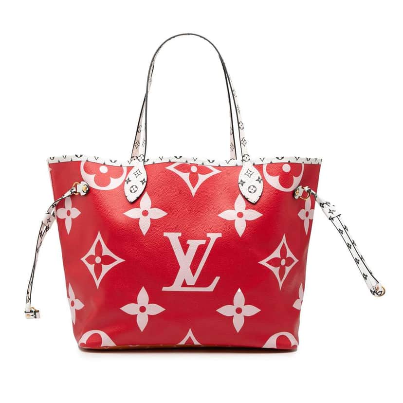 Louis Vuitton Monogram Giant Neverfull MM Red Good condition - Front View