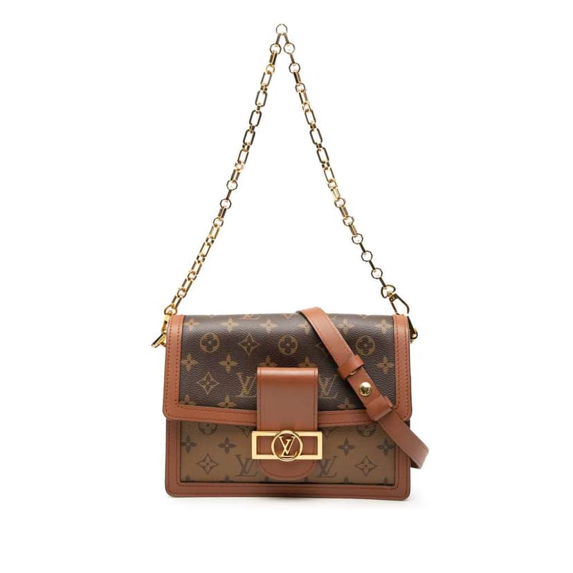 Louis Vuitton Monogram Reverse Dauphine MM Brown Very good condition - Front View