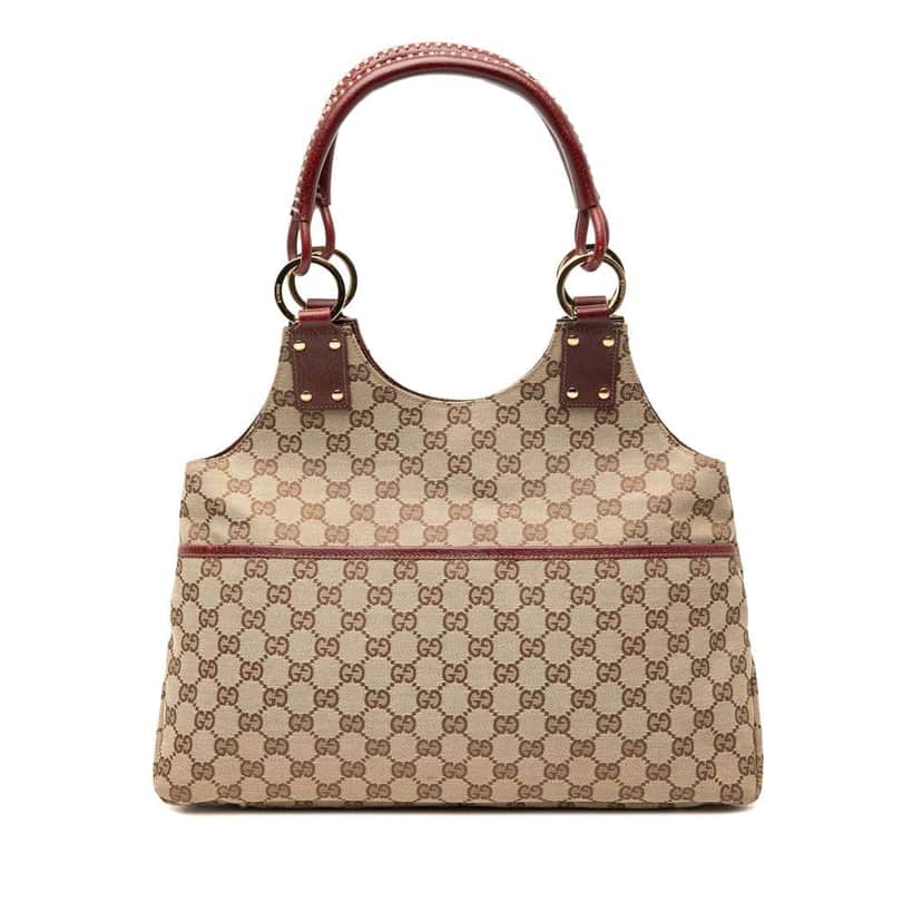 Gucci GG Canvas Shoulder Bag Brown Canvas Good condition - Front View
