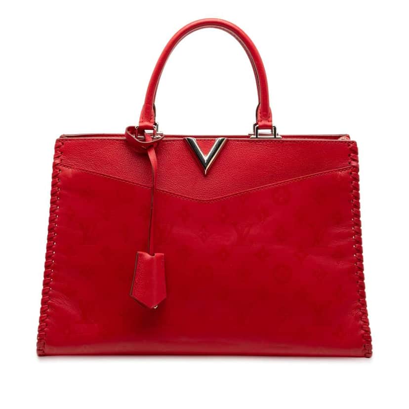 Louis Vuitton Monogram Very Leather Very Zipped Red Leather Very good condition - Front View