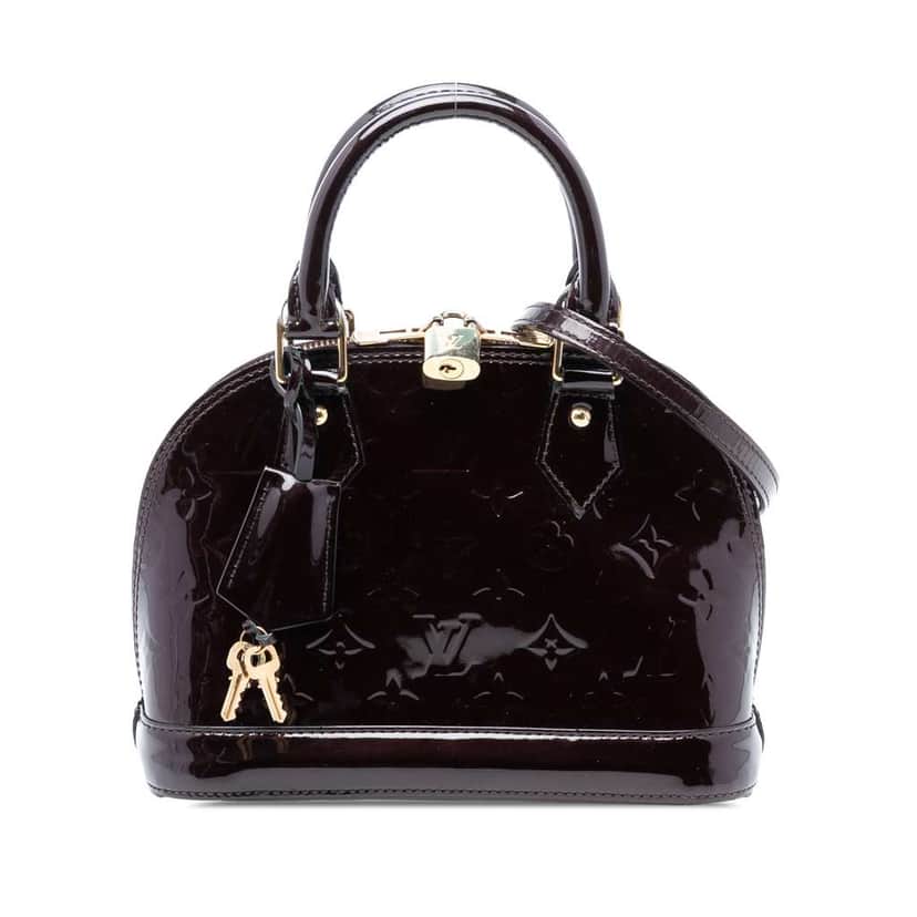 Louis Vuitton Monogram Vernis Alma BB Purple Leather Good condition - Front View