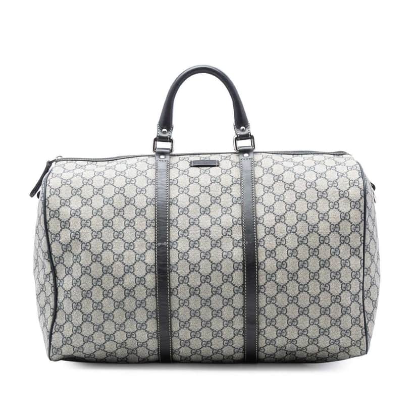 Gucci Large GG Supreme Joy Duffel Bag Brown Canvas Good condition - Front View