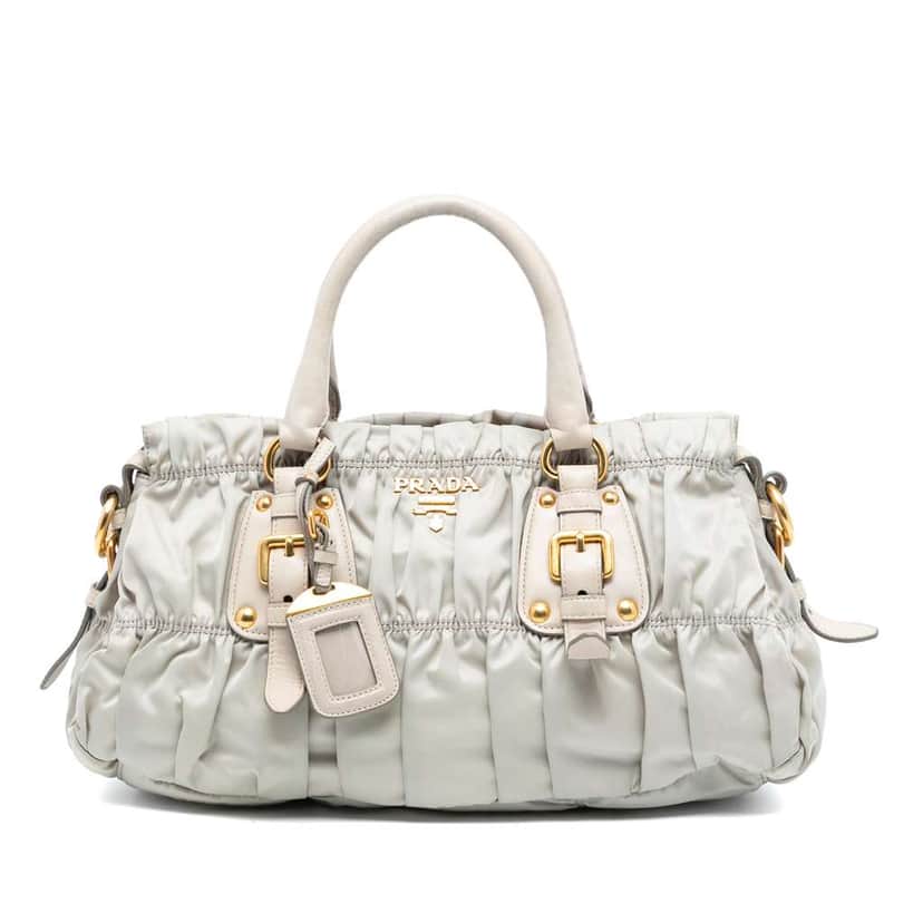 Prada Tessuto Gaufre Satchel Brown Good condition - Front View