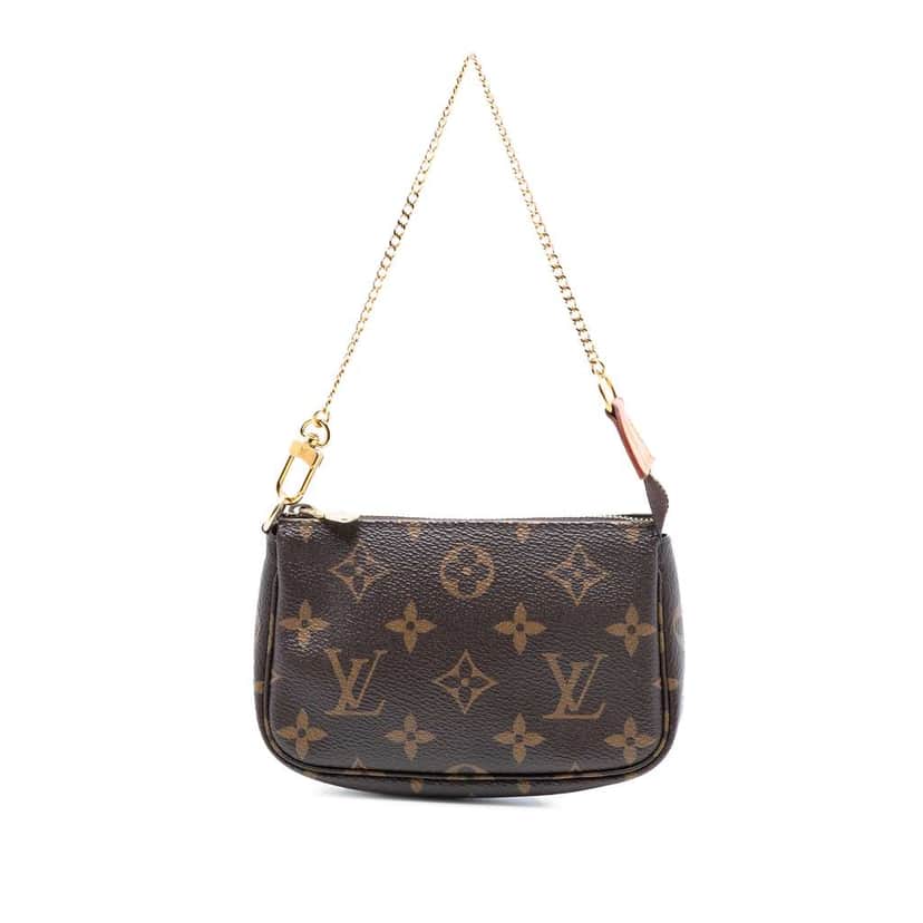 Louis Vuitton Monogram Mini Pochette Accessoires Brown Good condition - Front View