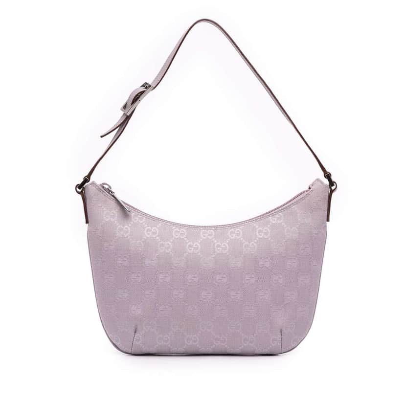 Gucci GG Canvas Shoulder Bag Purple Canvas Good condition - Front View