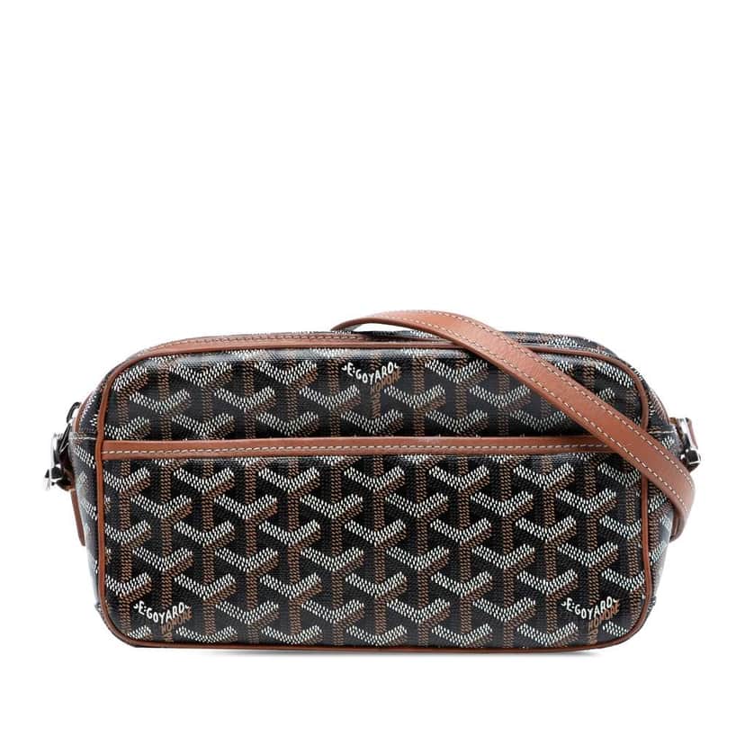 Goyard Goyardine Sac Cap Vert Black Canvas Very good condition - Front View