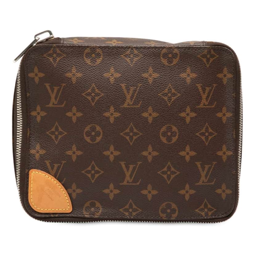 Louis Vuitton Monogram Horizon Accessoires Pouch Brown Very good condition - Front View