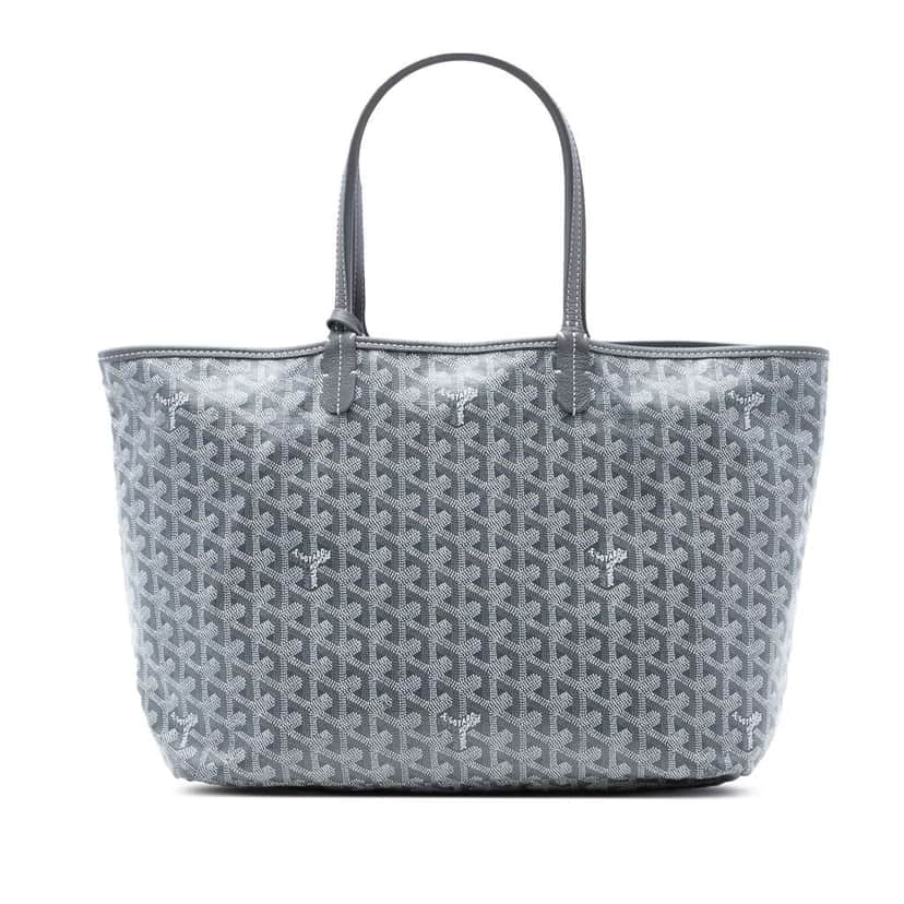 Goyard Goyardine Saint Louis PM Grey Canvas Very good condition - Front View