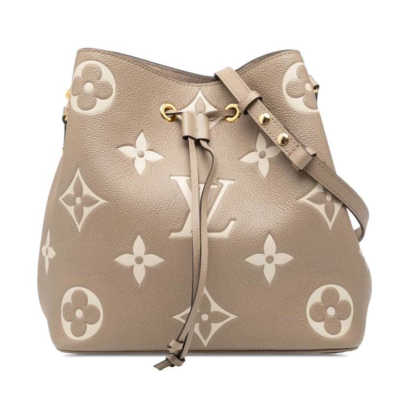 Louis Vuitton Monogram Giant Bicolor Empreinte Neonoe MM Brown Leather Good condition - Front View