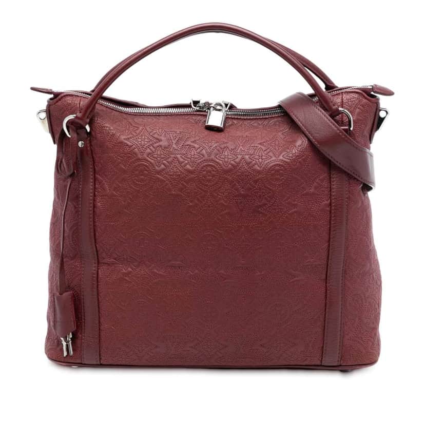 Louis Vuitton Monogram Antheia Ixia MM Red Leather Very good condition - Front View