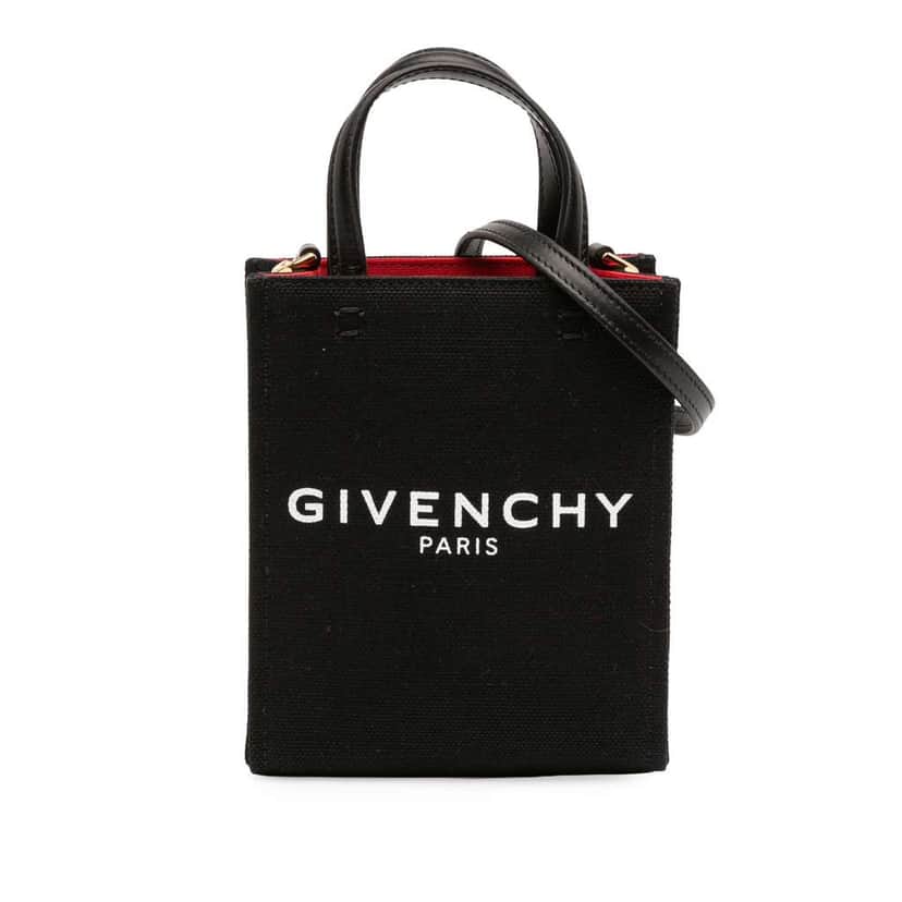 Givenchy Mini Canvas G Tote Black Canvas Never worn - Front View