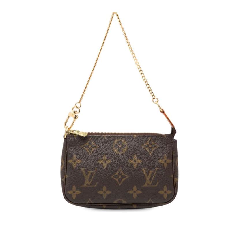 Louis Vuitton Monogram Mini Pochette Accessoires Brown Very good condition - Front View
