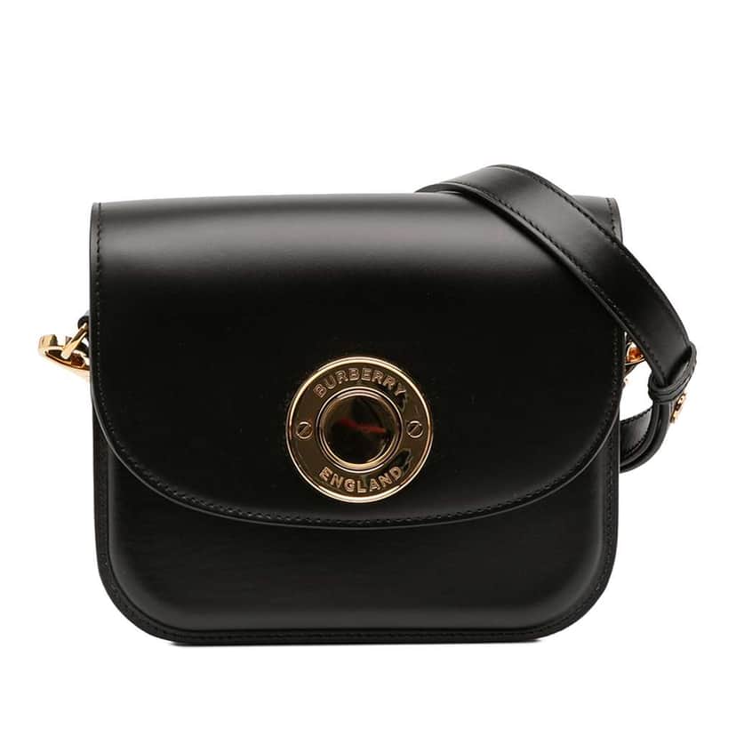 Burberry Small Leather Elizabeth Crossbody Black Leather Very good condition - Front View