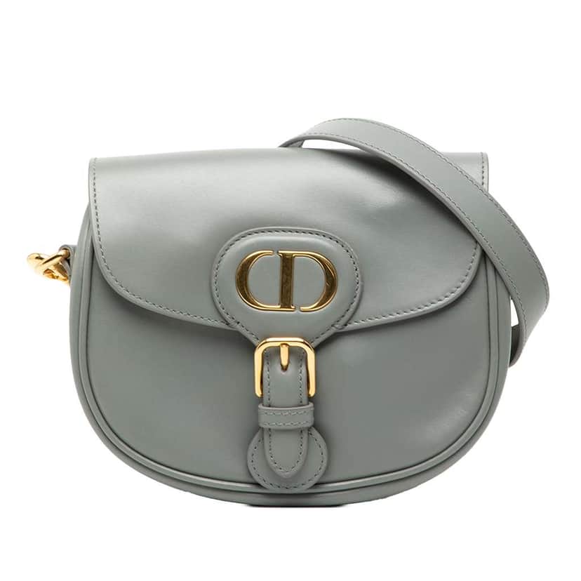 Dior Small Leather Bobby Crossbody Grey Leather Good condition - Front View