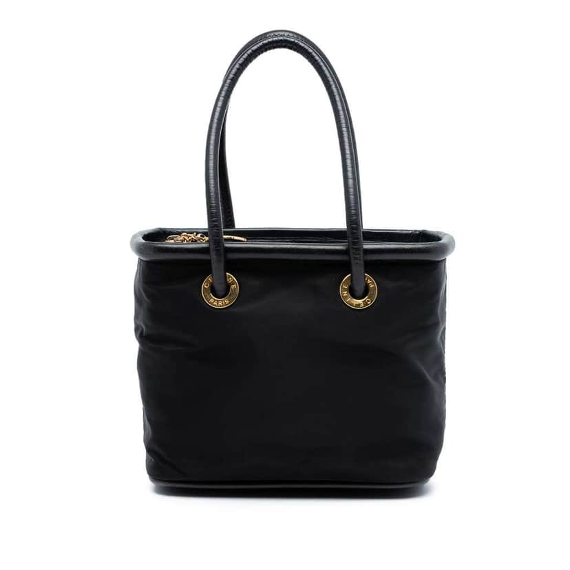 Celine Nylon Handbag Black Good condition - Front View