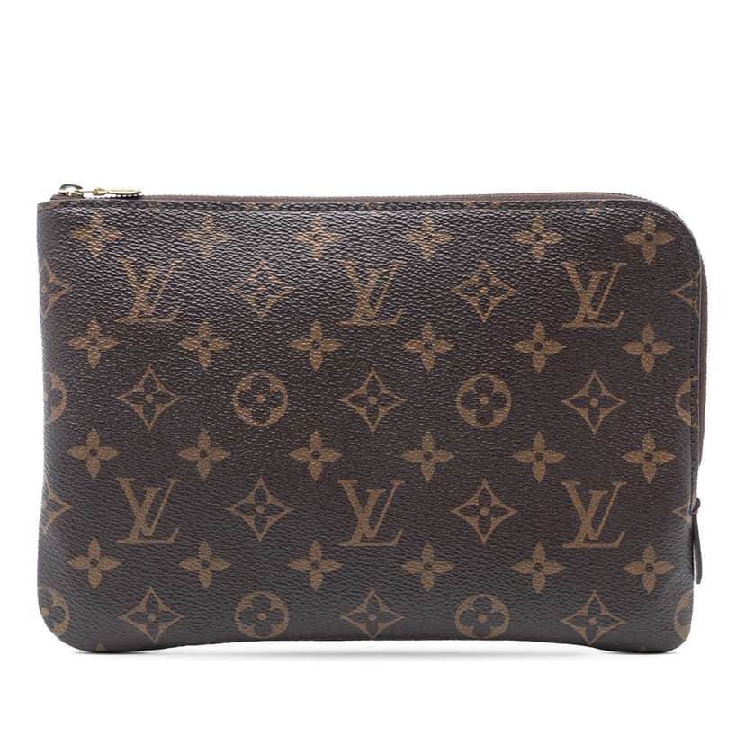Louis Vuitton Monogram Etui Voyageur PM Brown Good condition - Front View