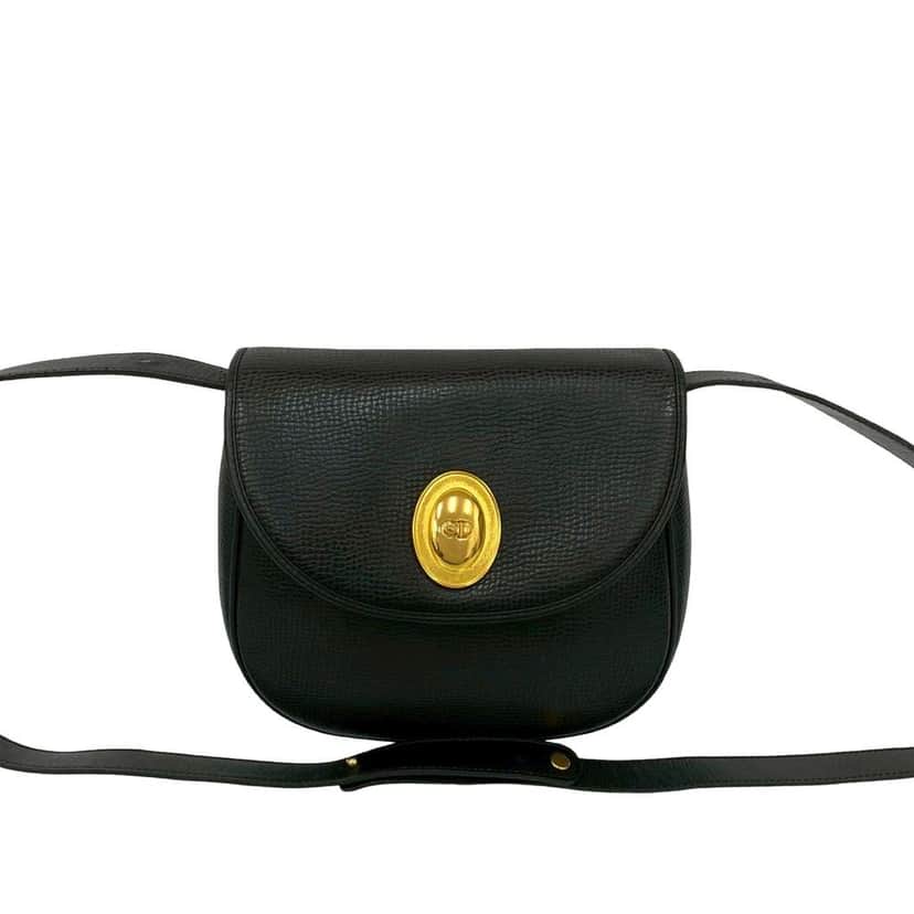Dior Leather Crossbody Black Leather Good condition - Front View