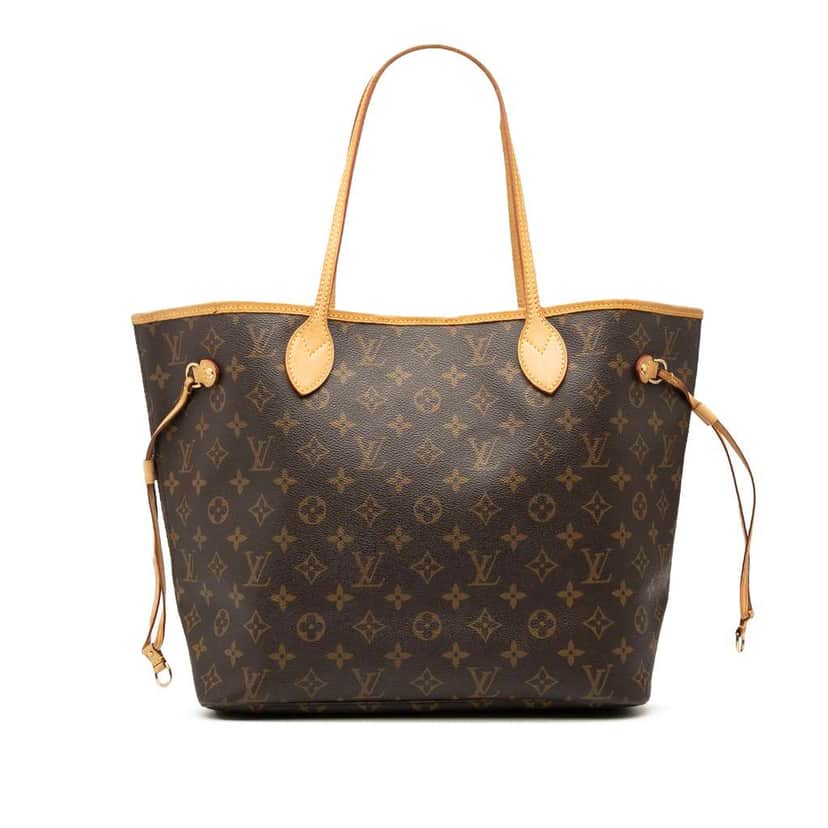 Louis Vuitton Monogram Neverfull MM Brown Good condition - Front View