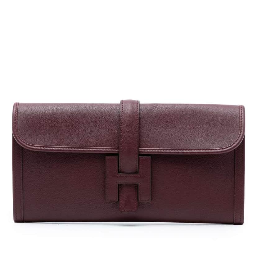 Hermès Evercolor Jige Elan 29 Red Leather Good condition - Front View