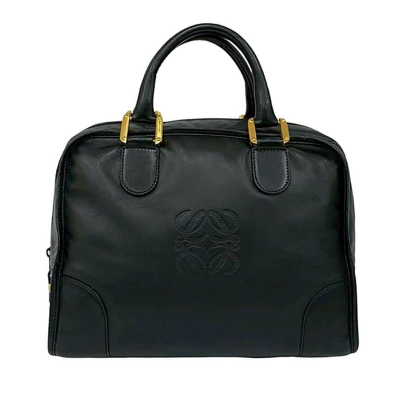 Loewe Leather Amazona 32 Black Leather Good condition - Front View