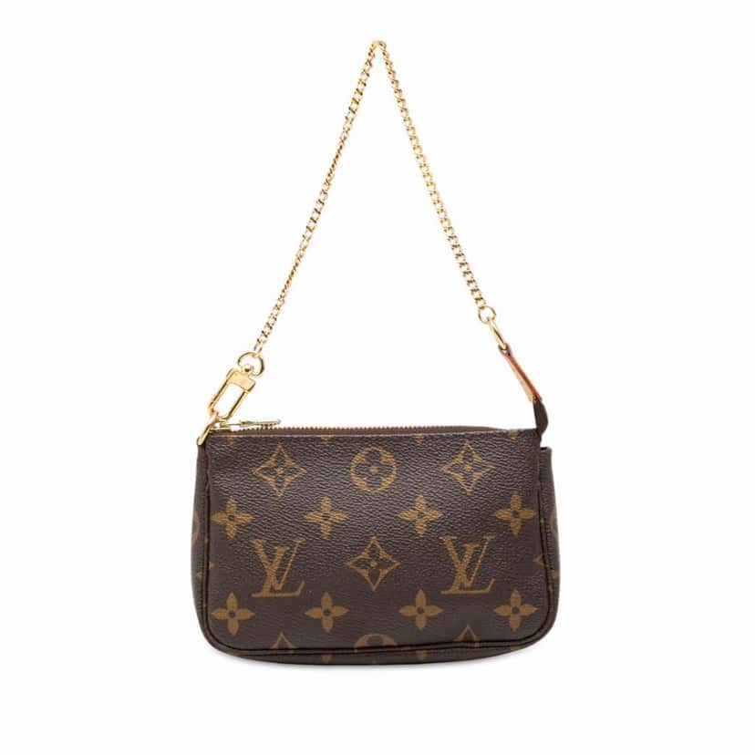 Louis Vuitton Monogram Mini Pochette Accessoires Brown Very good condition - Front View