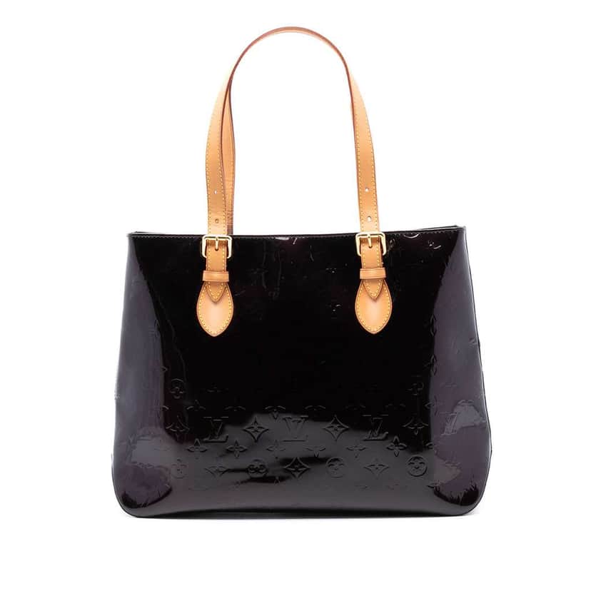 Louis Vuitton Monogram Vernis Brentwood Purple Leather Good condition - Front View