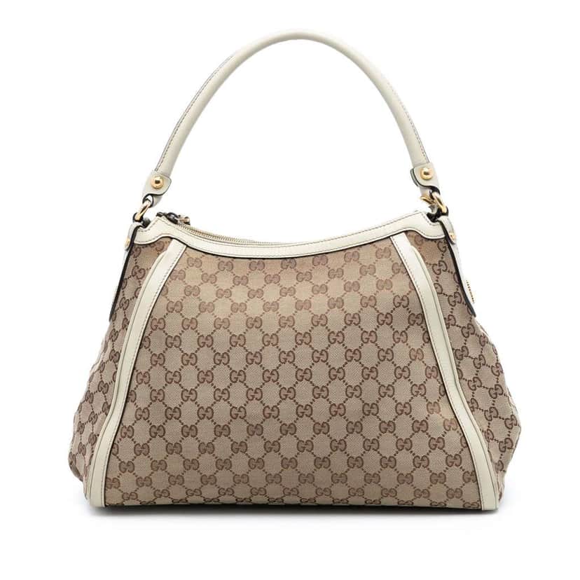Gucci GG Canvas Scarlett Shoulder Bag Brown Canvas Good condition - Front View