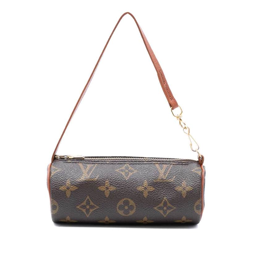 Louis Vuitton Monogram Papillon Pochette Brown Good condition - Front View
