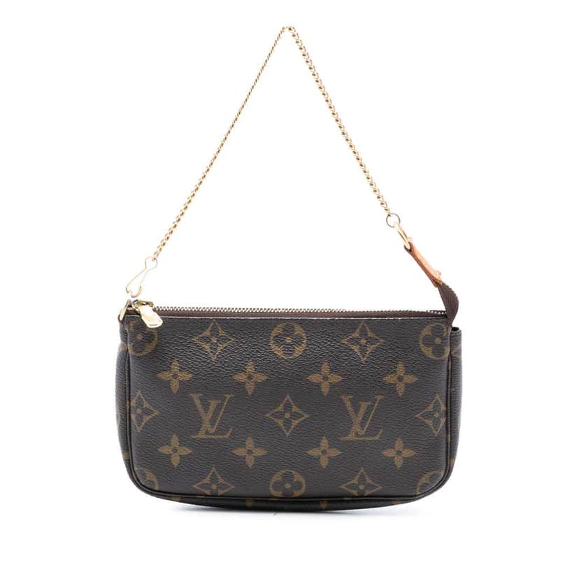 Louis Vuitton Monogram Mini Pochette Accessoires Brown Very good condition - Front View