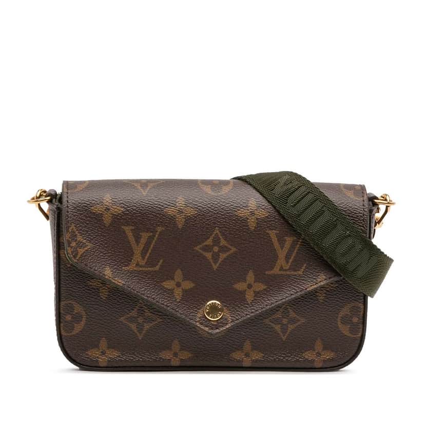 Louis Vuitton Monogram Felicie Strap And Go Brown Very good condition - Front View