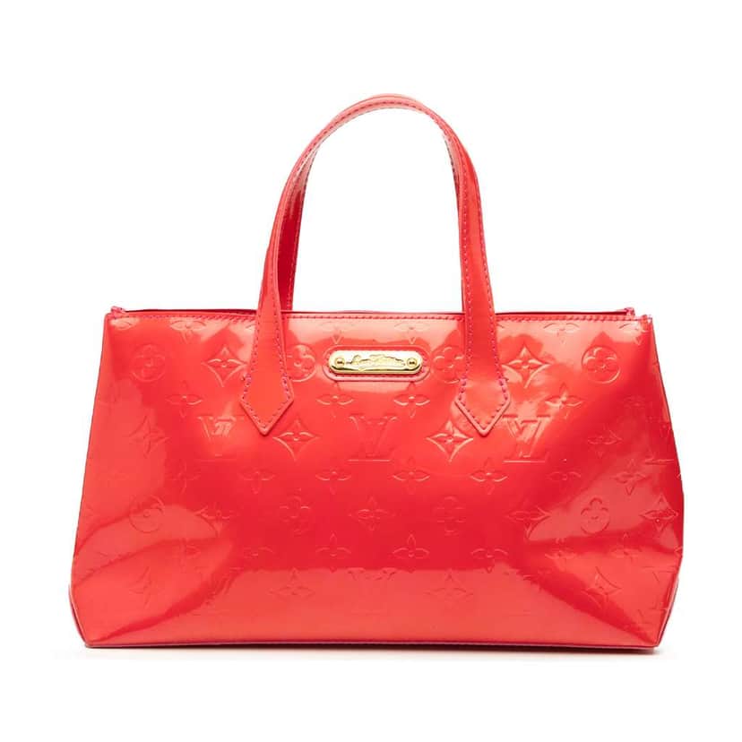 Louis Vuitton Monogram Vernis Wilshire PM Red Leather Good condition - Front View