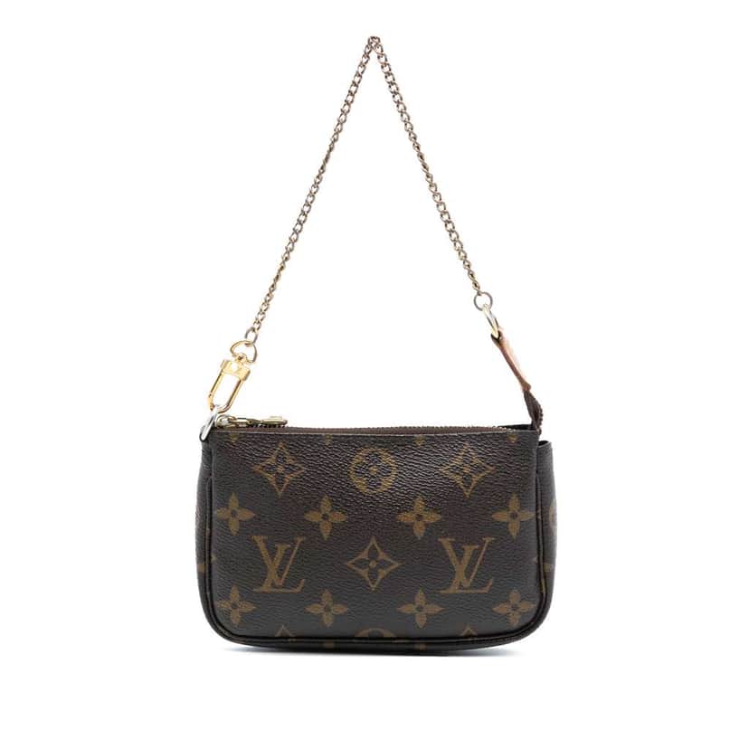 Louis Vuitton Monogram Mini Pochette Accessoires Brown Very good condition - Front View