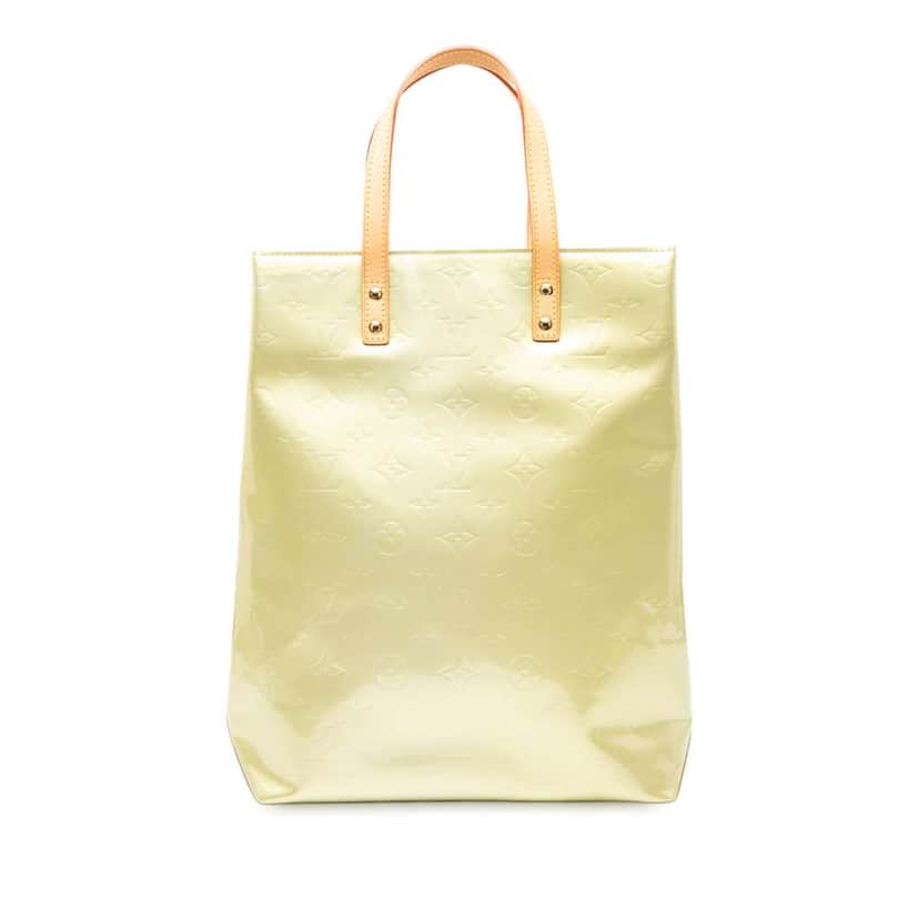 Louis Vuitton Monogram Vernis Reade MM White Leather Good condition - Front View