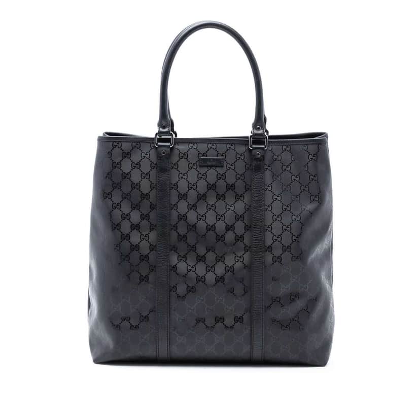 Gucci GG Imprime Joy Vertical Tote Black Canvas Good condition - Front View