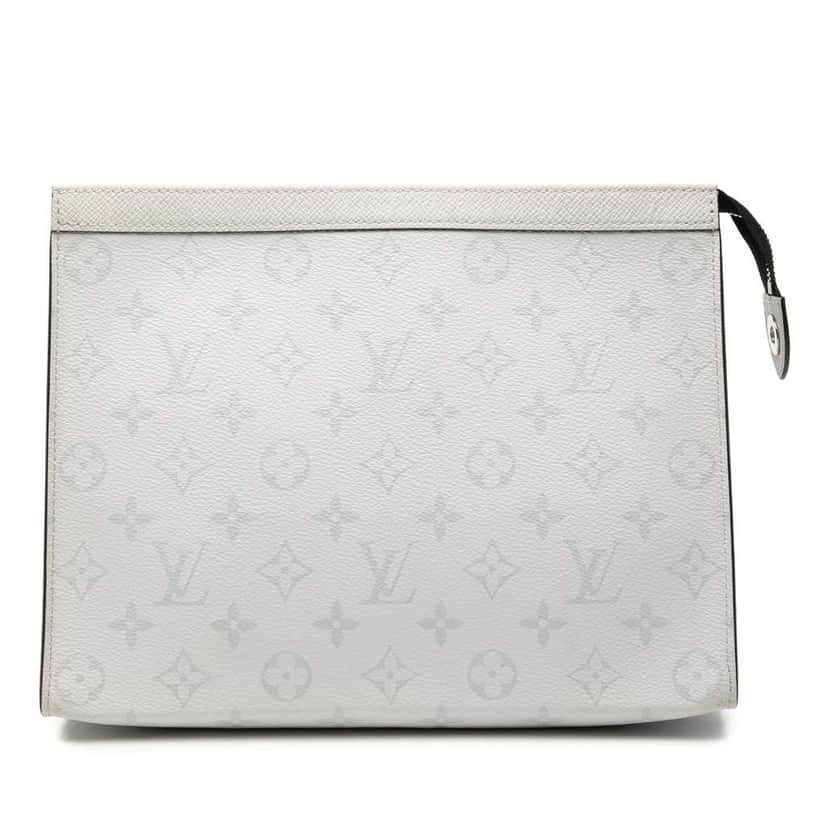 Louis Vuitton Monogram Taigarama Pochette Voyage MM Grey Good condition - Front View