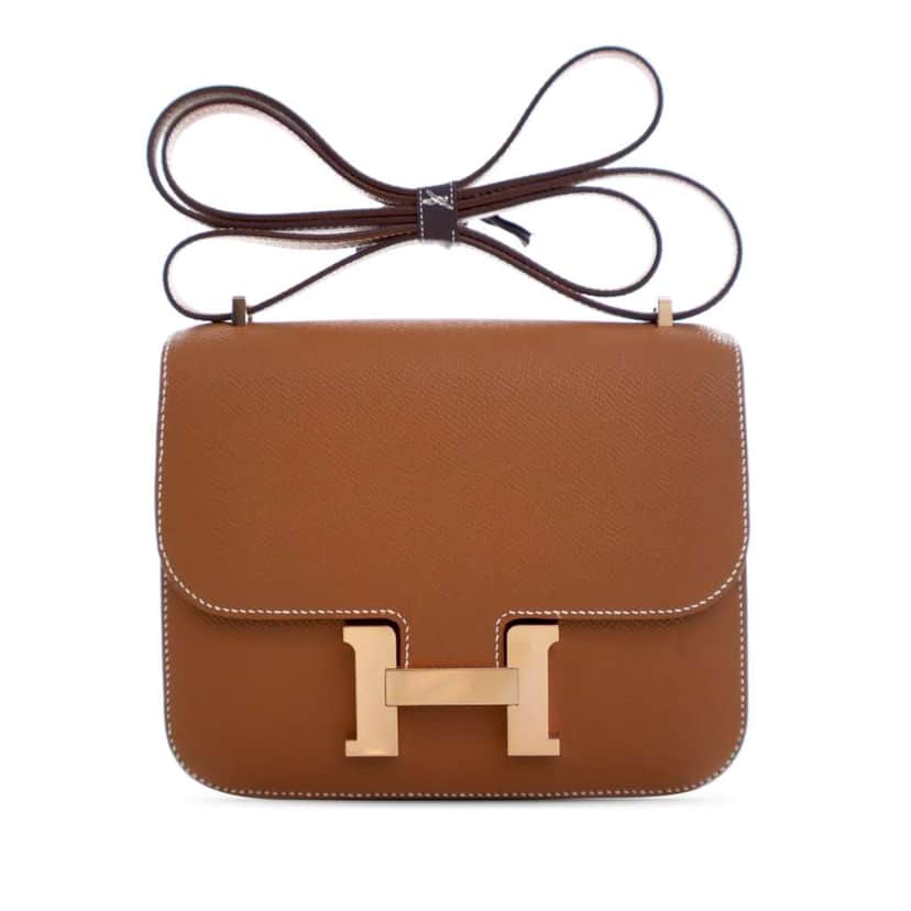 Hermès Mini Epsom Constance III 18 Brown Leather Very good condition - Front View