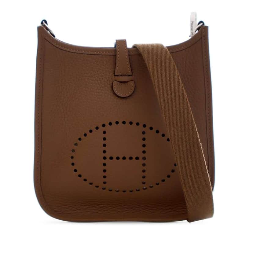 Hermès Clemence Evelyne 16 TPM Brown Leather Good condition - Front View