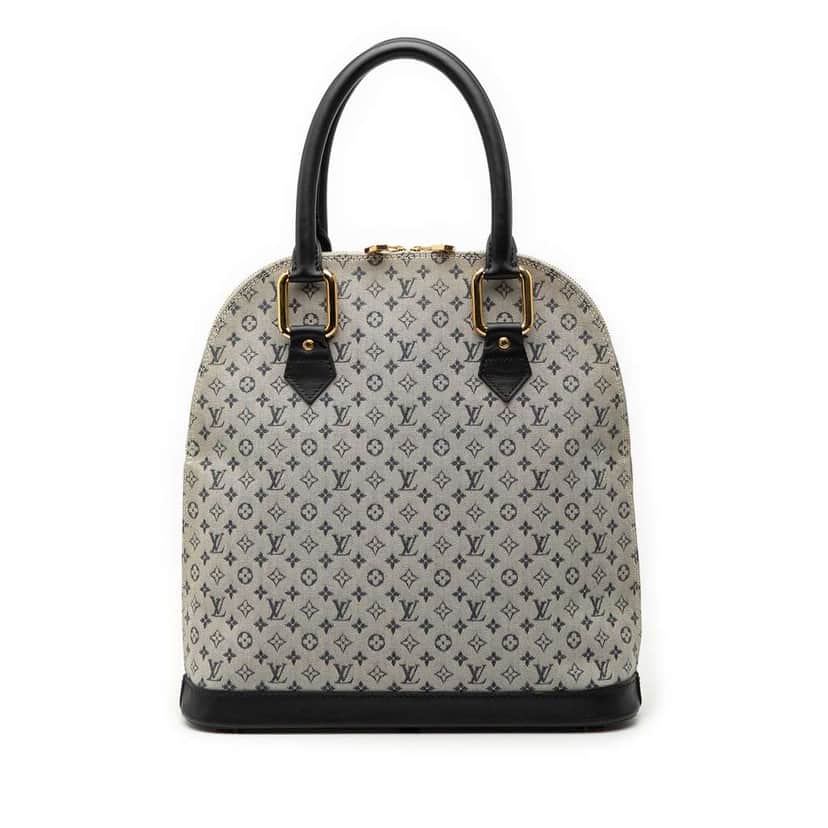 Louis Vuitton Monogram Mini Lin Alma Haut Grey Canvas Good condition - Front View