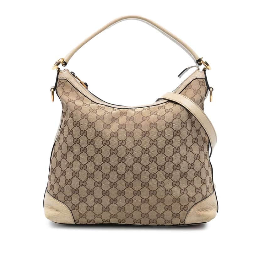 Gucci Small GG Canvas Miss GG Hobo Brown Canvas Good condition - Front View
