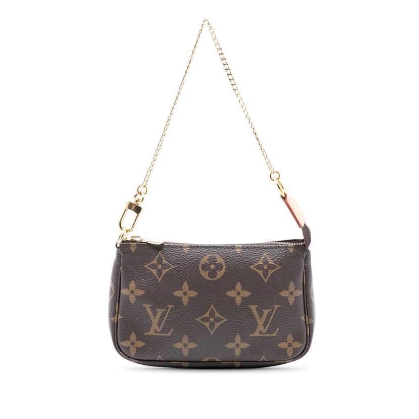 Louis Vuitton Monogram Mini Pochette Accessoires Brown Very good condition - Front View