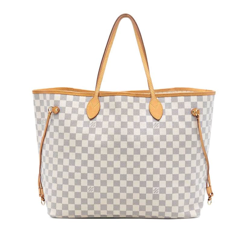 Louis Vuitton Damier Azur Neverfull GM White Very good condition - Front View