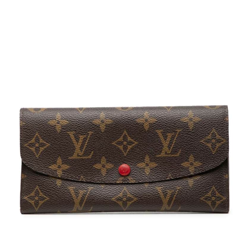 Louis Vuitton Monogram Emilie Wallet Brown Very good condition - Front View