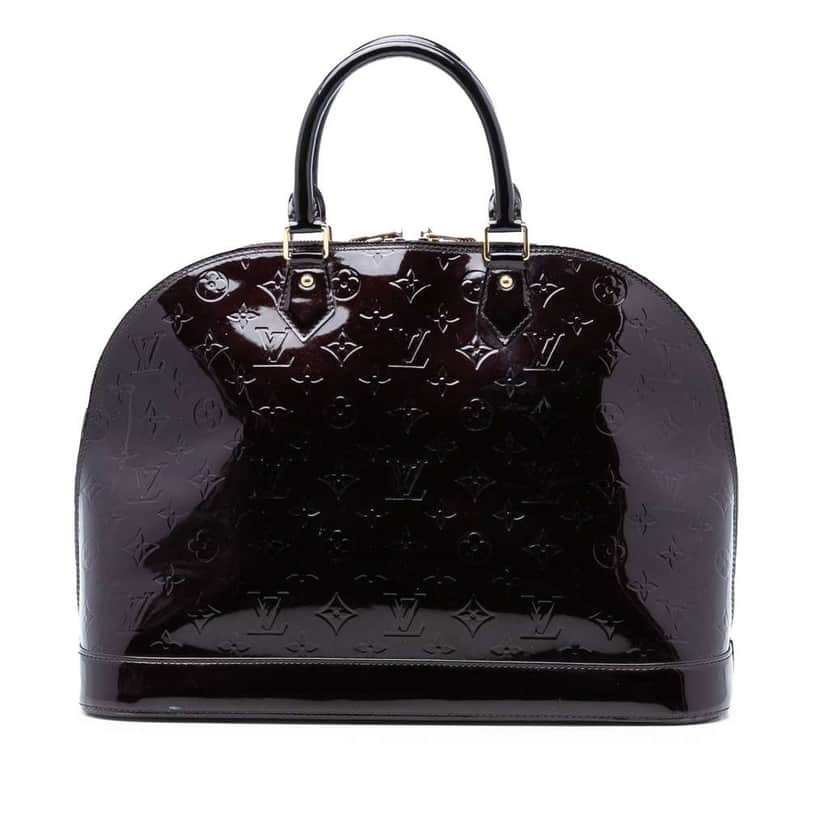 Louis Vuitton Monogram Vernis Alma PM Purple Leather Good condition - Front View