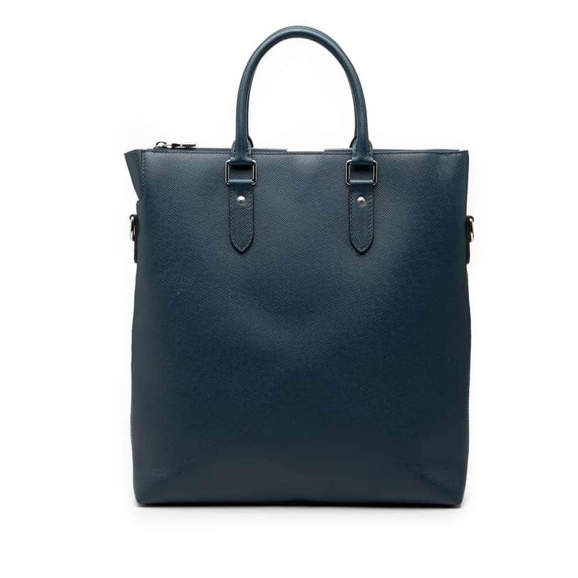 Louis Vuitton Taiga Anton Tote Blue Leather Very good condition - Front View